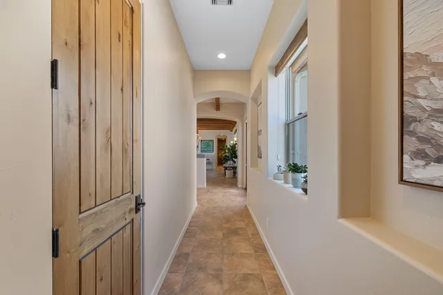 a room with furniture