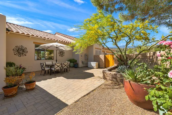 a view of city and mountain