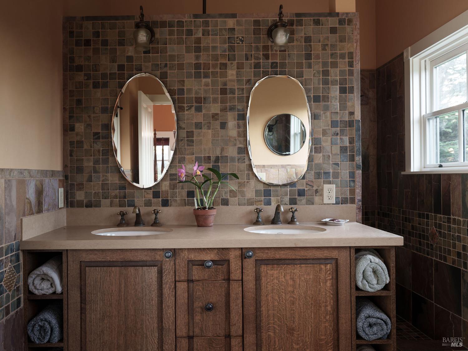 43700 Mountain View Road Manchester, CA 95459 - Photo 25 of 88 Master bath with oversized walk in tiled shower. Windows for extra light.