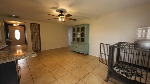 a view of a livingroom with a staircase