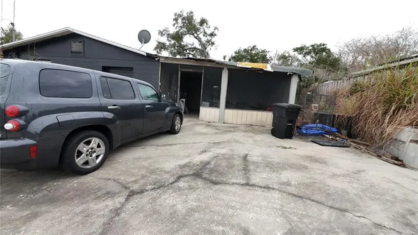 a view of a house with a patio