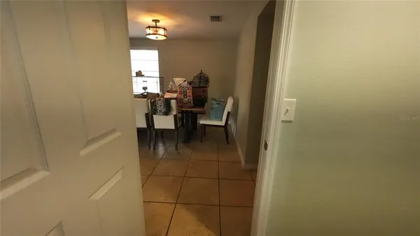 a view of dining room with table and chair