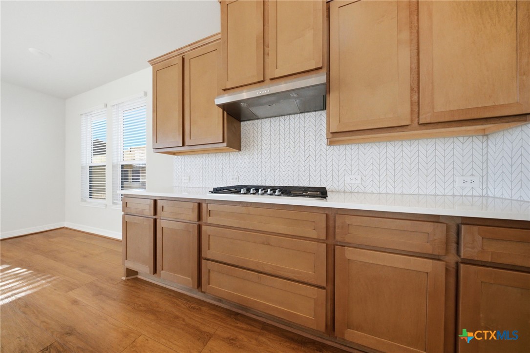 662 Hidden View Street New Braunfels, TX 78130 - Photo 20 of 46 a kitchen with cabinets and a window