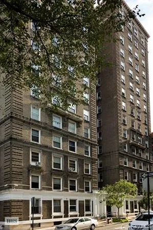 a front view of a building