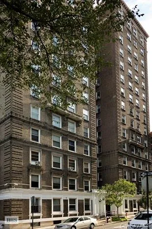 a front view of a building