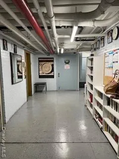 a view of a storage room