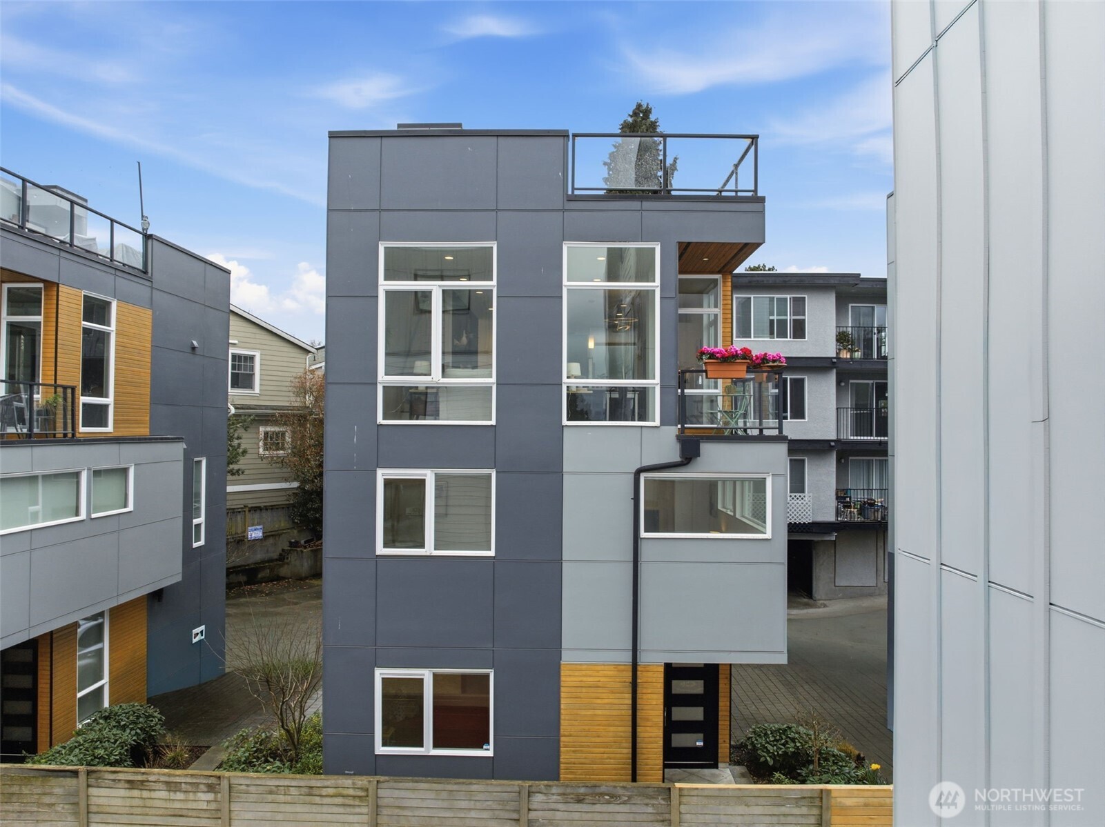 1926 Ferry Avenue Southwest Seattle, WA 98116 - Photo 36 of 40 a front view of a house with balcony
