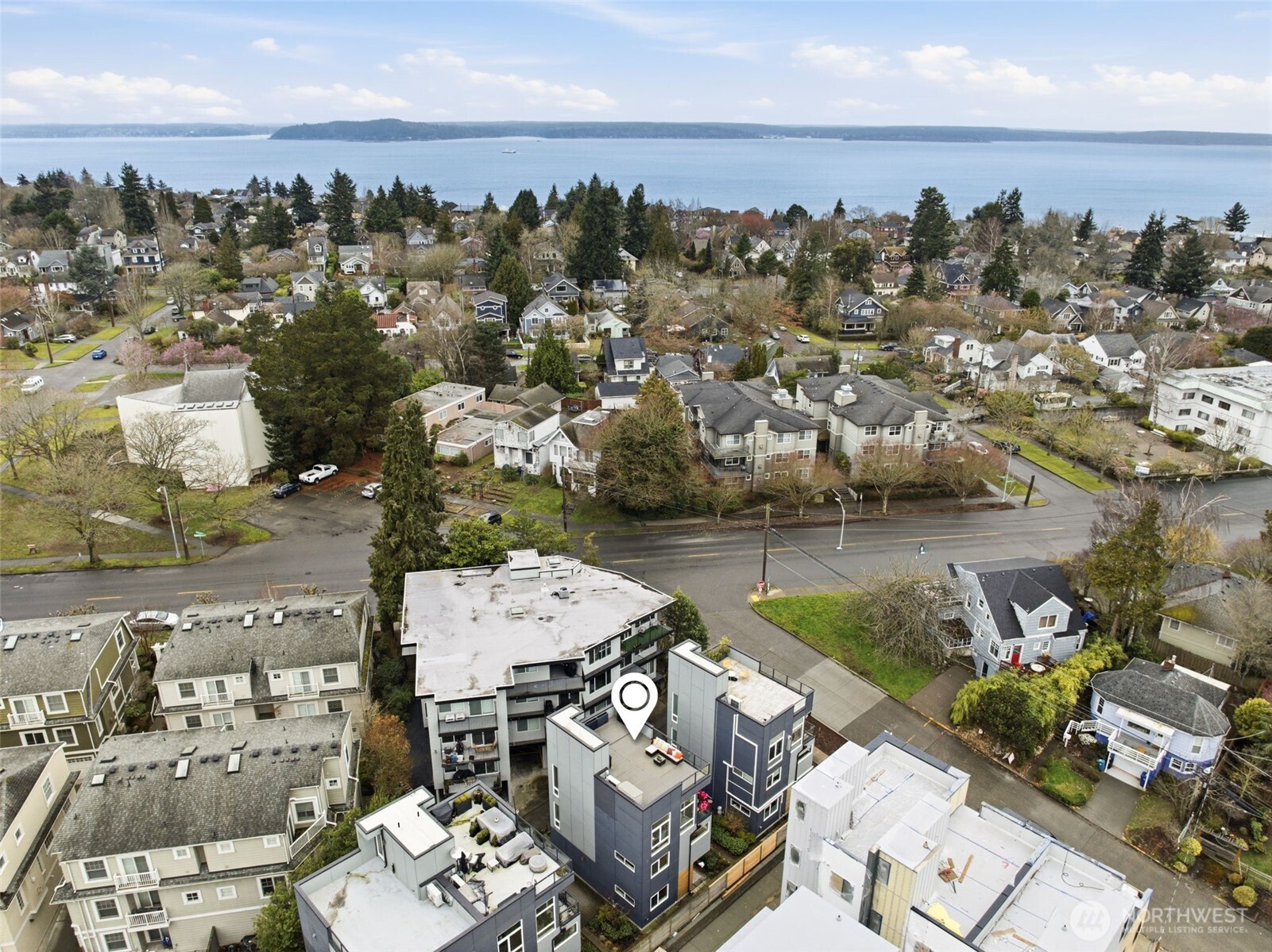 1926 Ferry Avenue Southwest Seattle, WA 98116 - Photo 38 of 40 an aerial view of multiple house
