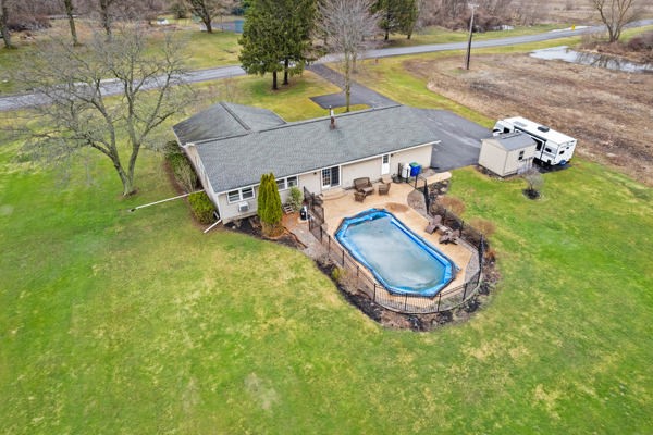 11046 West Scott Road Ridgeway, NY 14103 - Photo 5 of 35 Aerial View Back