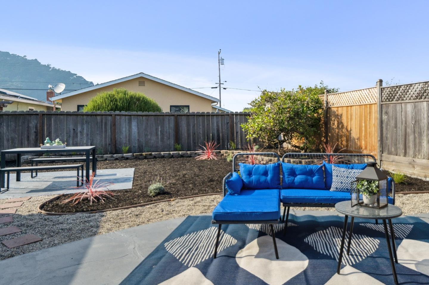 1324 Peralta Road Pacifica, CA 94044 - Photo 23 of 25 a view of a backyard and furniture