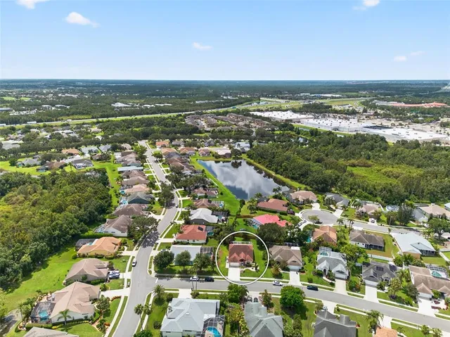 an aerial view of a city
