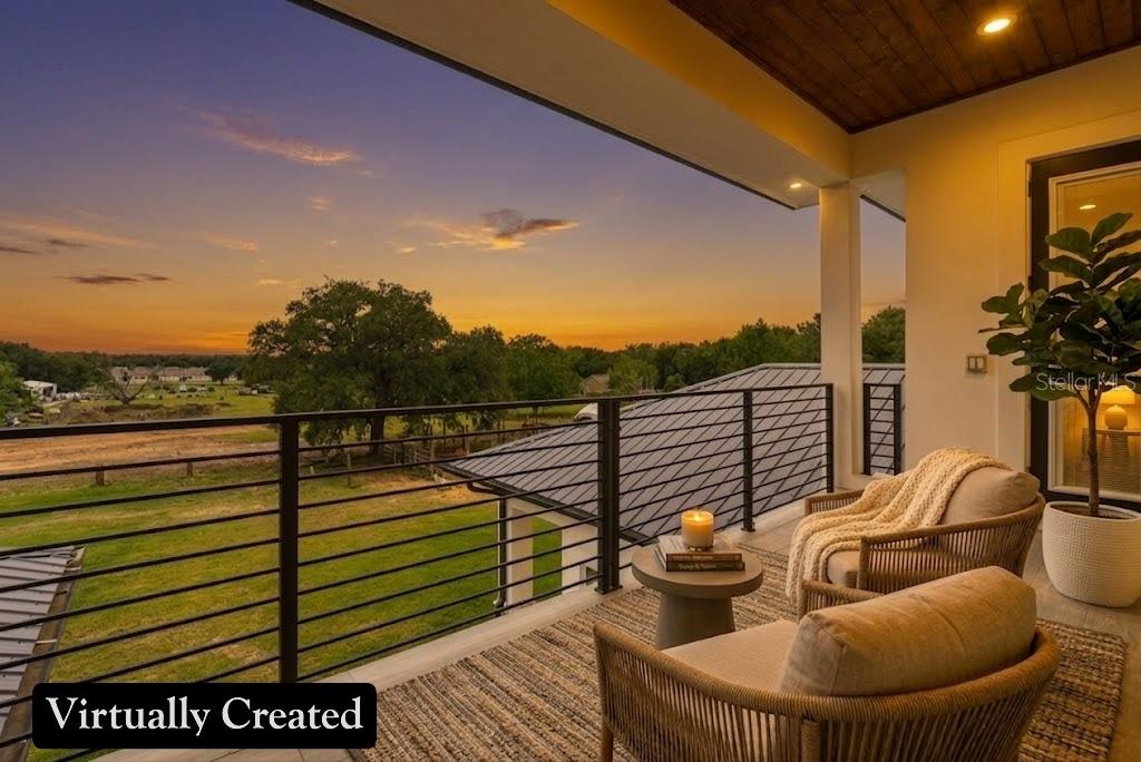 8241 Cass Road Zephyrhills, FL 33540 - Photo 50 of 97 a view of balcony with couch