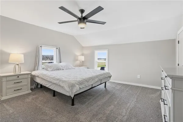 a view of a city and an ocean view