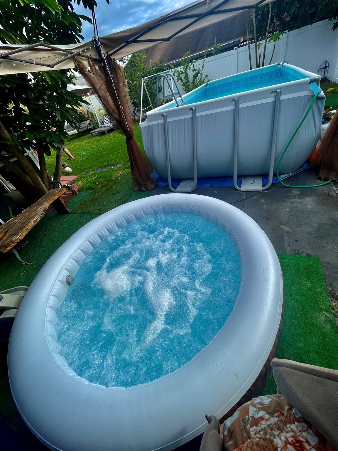 610 Southwest 76th Terrace North Lauderdale, FL 33068 - Photo 44 of 49 a view of a backyard with a tub