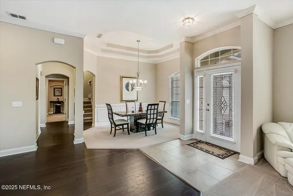 a view of a livingroom with furniture and window