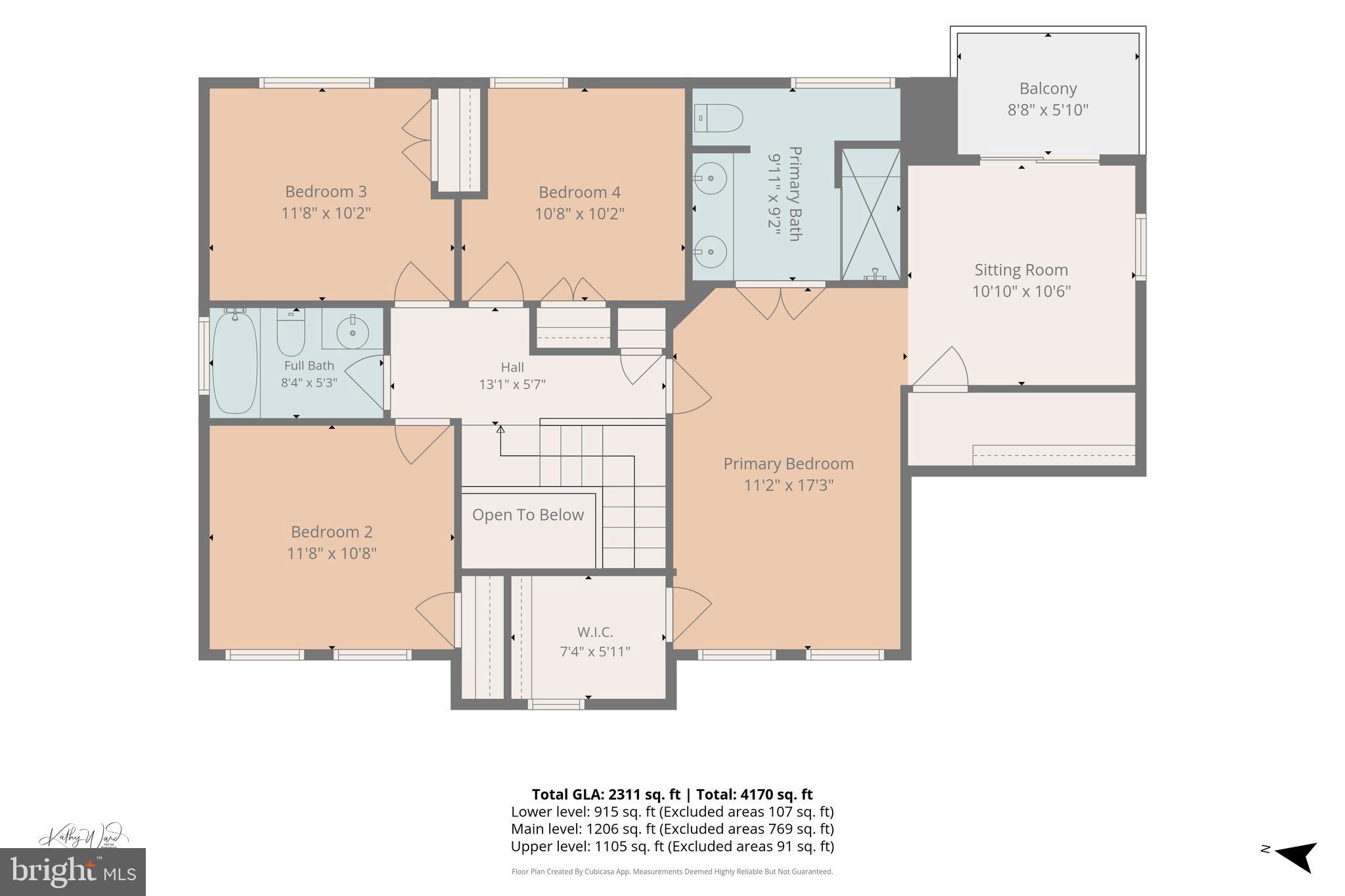9201 Gardenia Road Nottingham, MD 21236 - Photo 52 of 54 Floor Plan: Upper Level
