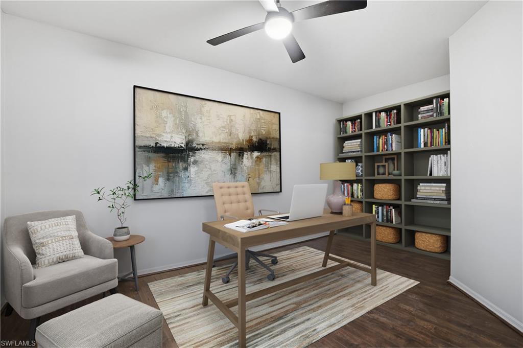 12517 Stone Valley Loop Fort Myers, FL 33913 - Photo 17 of 36 a work room with furniture wooden floor and window