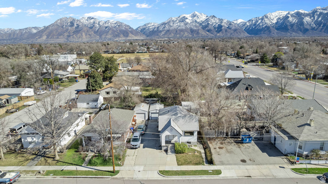 7689 Locust Street Midvale, UT 84047 - Photo 23 of 26 Aerial view showing proximity to Midvale City Park and the Wasatch Mountains