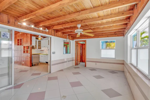 a view of an indoor garage