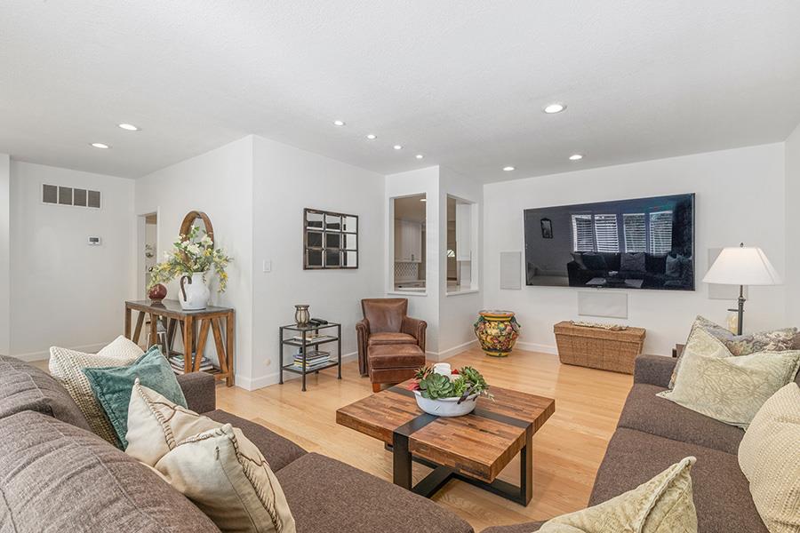 2171 Cedar Avenue Menlo Park, CA 94025 - Photo 22 of 45 a living room with furniture and a wooden floor