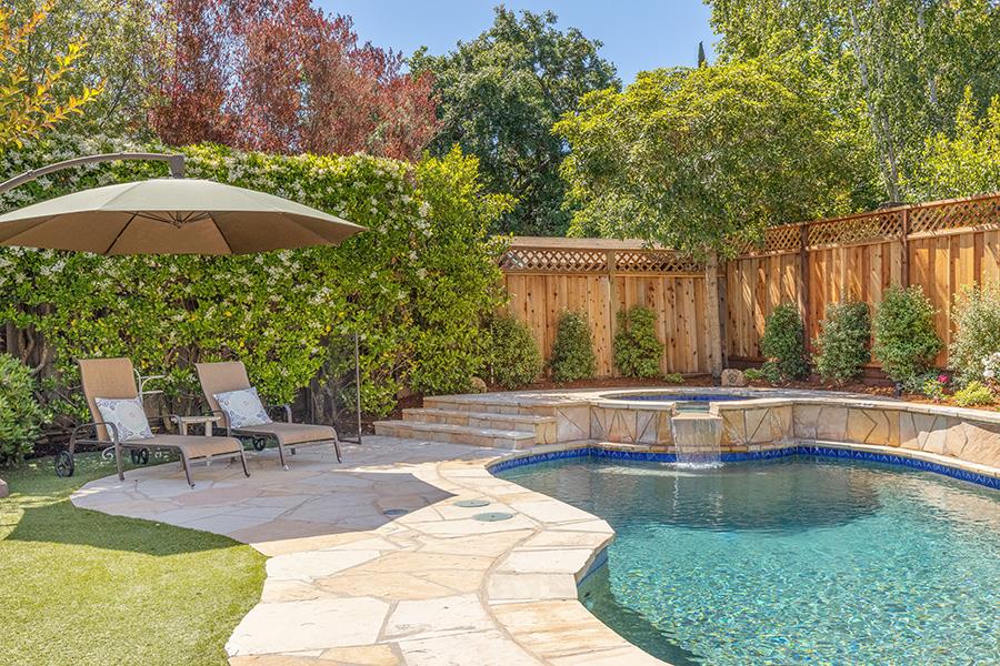 2171 Cedar Avenue Menlo Park, CA 94025 - Photo 30 of 45 a view of a swimming pool with a patio