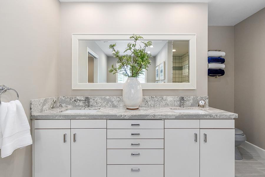 2171 Cedar Avenue Menlo Park, CA 94025 - Photo 42 of 45 a bathroom with a sink and a mirror