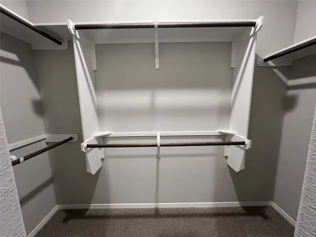 a close view of closet