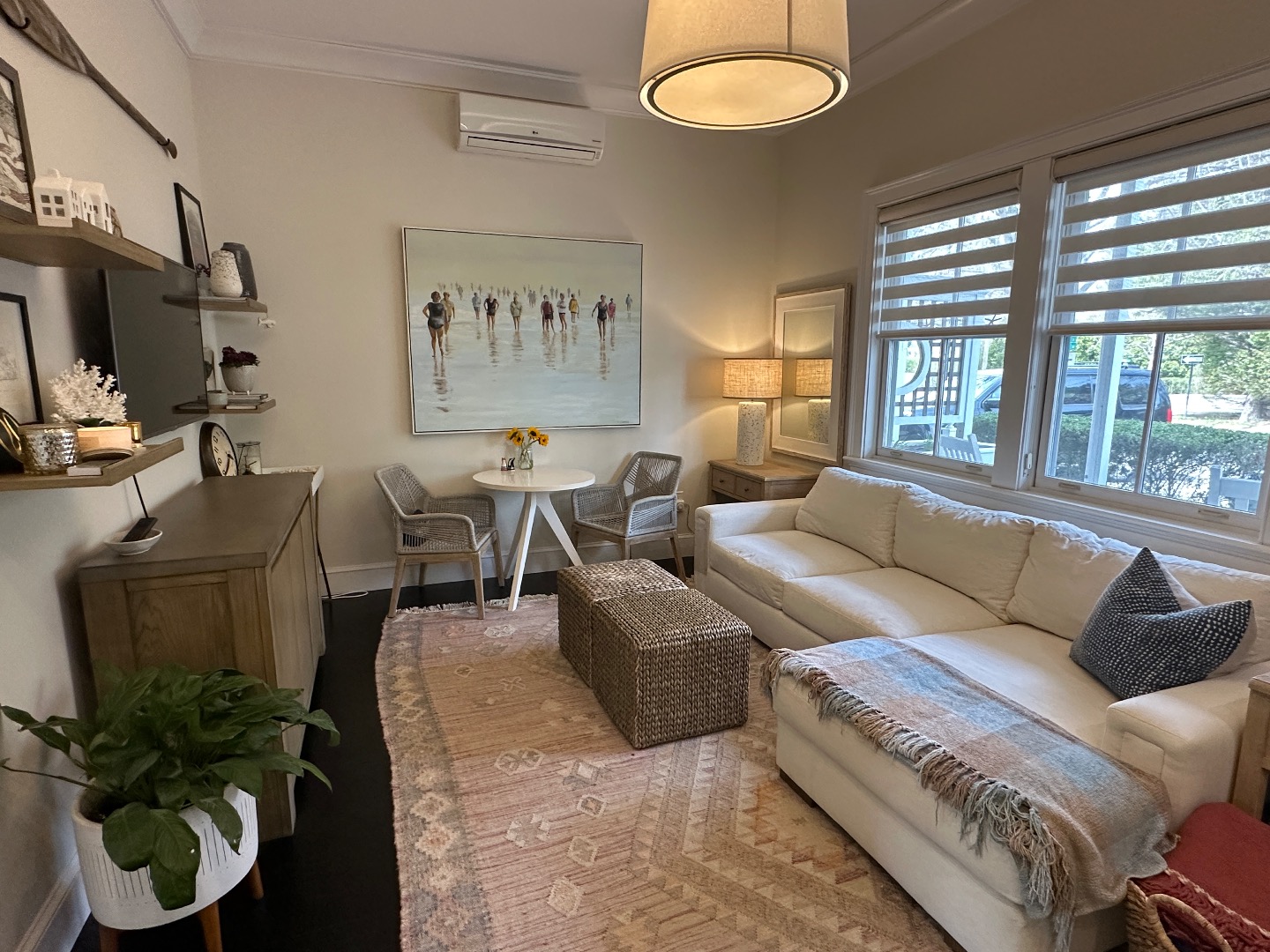 68 Winter Street, Unit 2 Edgartown, MA 02539 - Photo 4 of 19 a living room with furniture and a large window