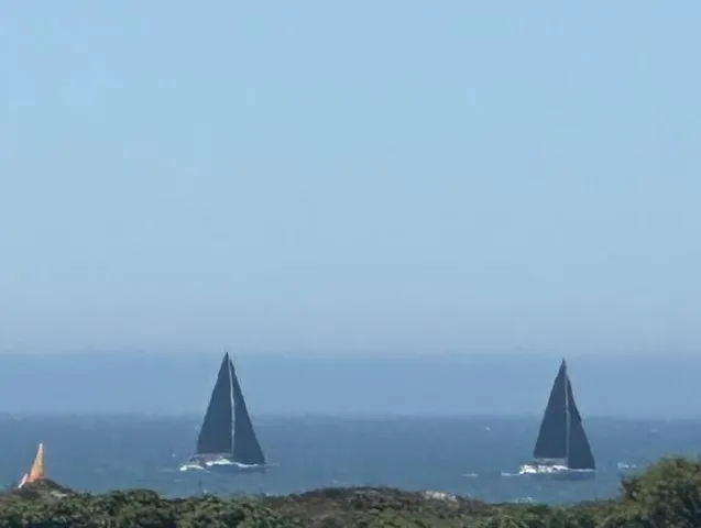 a view of a sky from a balcony