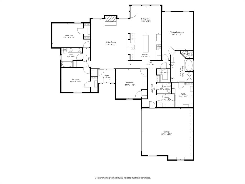 19481 Sandhill Lane Flint, TX 75762 - Photo 3 of 23 a picture of floor plan