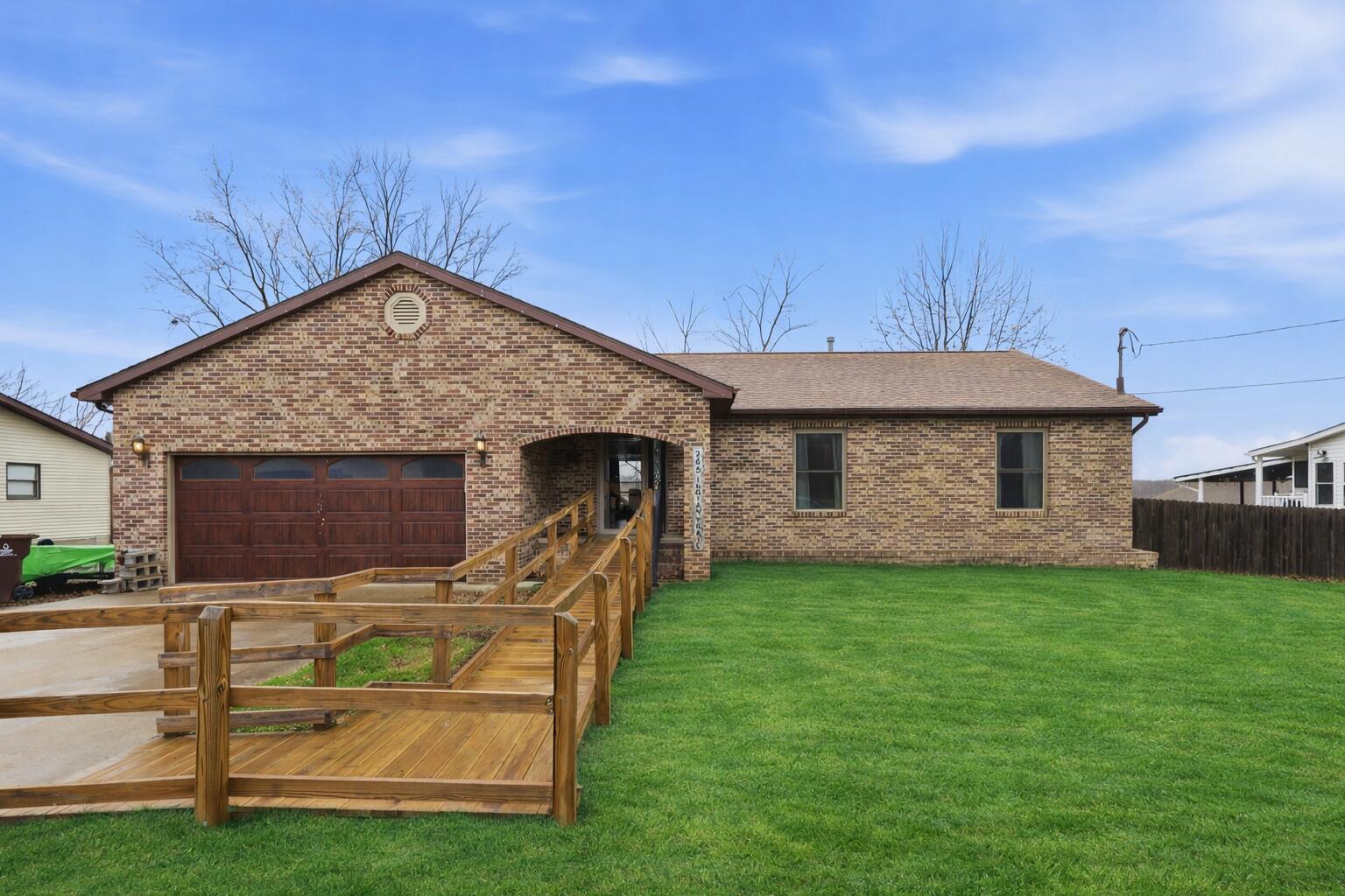 Charming brick ranch with ramp