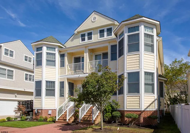 a front view of a building