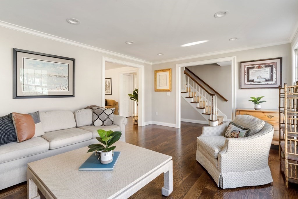 88 Standish Road Needham, MA 02492 - Photo 3 of 26 a living room with furniture and wooden floor