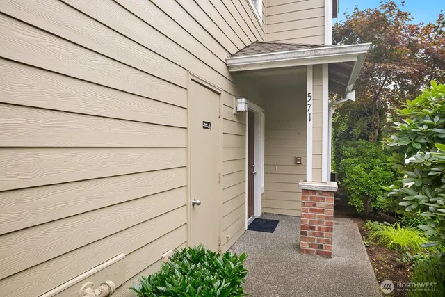 a view of front door of house