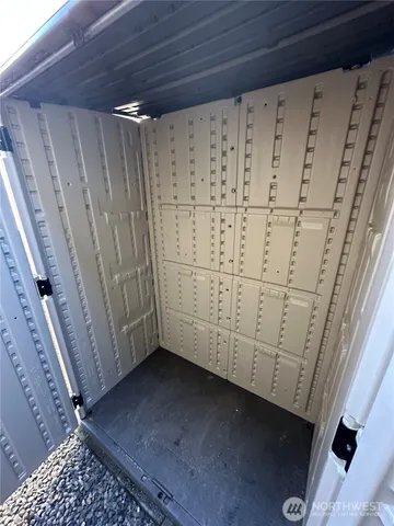 a view of storage and utility room