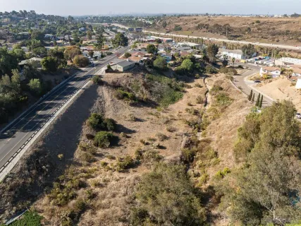 an aerial view of a city
