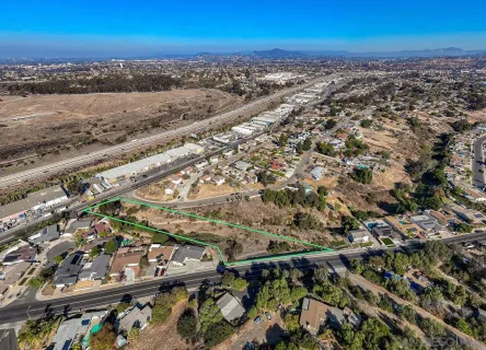 an aerial view of a city