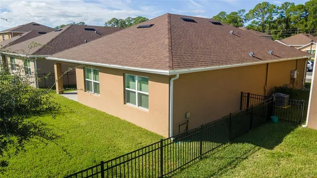 a aerial view of a house