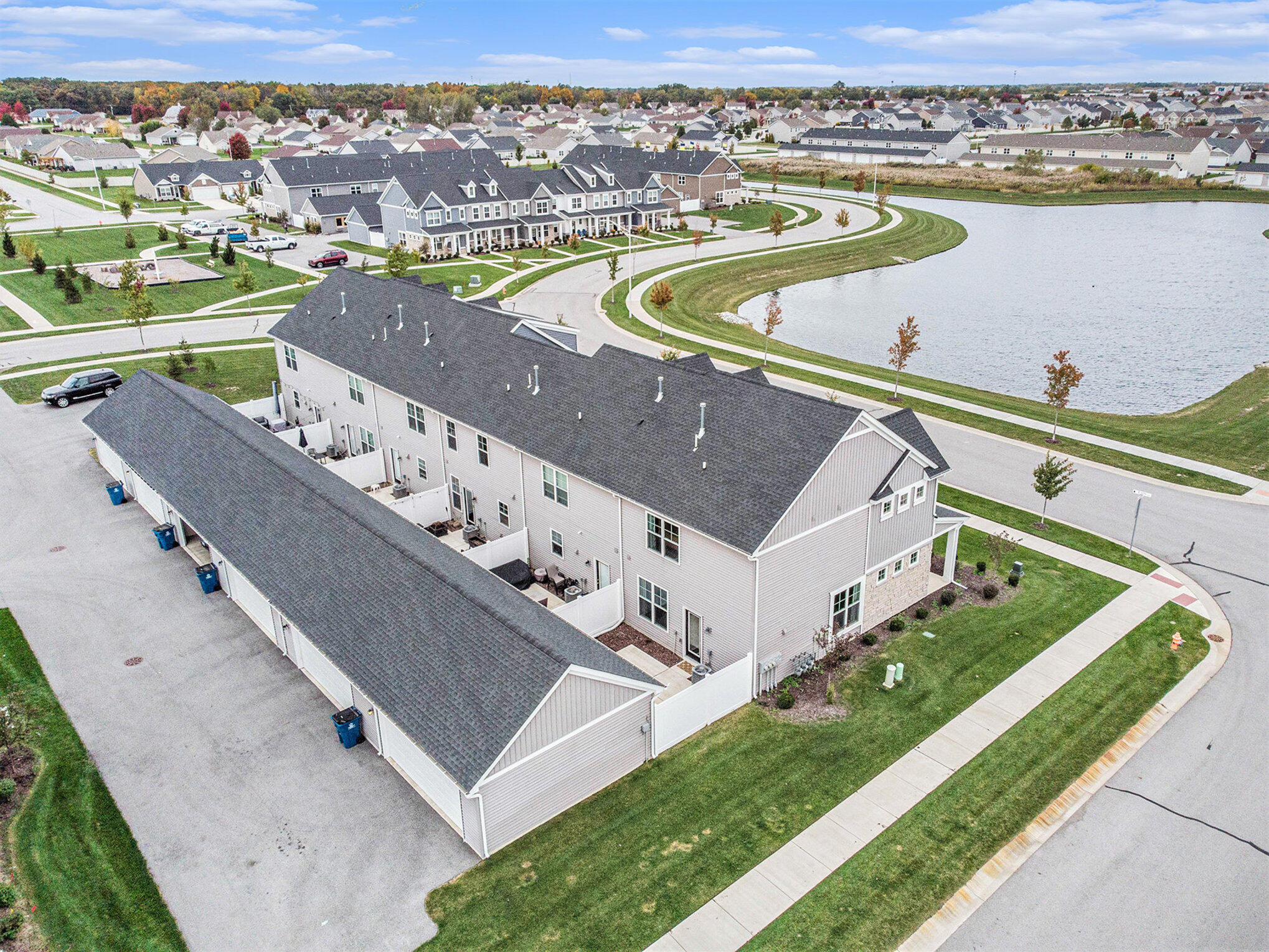 1053 East 117th Lane Crown Point, IN 46307 - Photo 4 of 23 an aerial view of a house with a swimming pool