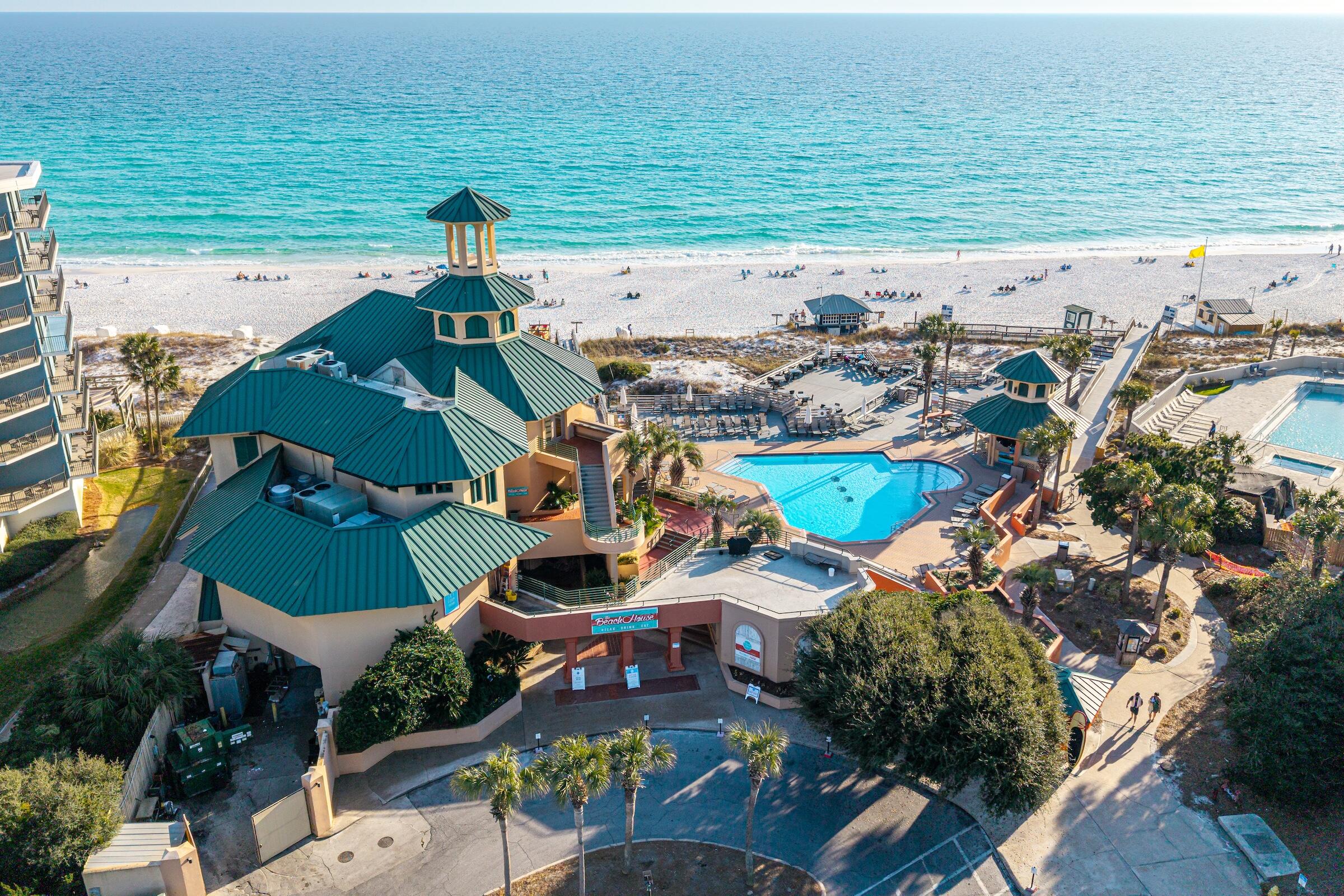 9201 Market Street Inn, Unit 161 Miramar Beach, FL 32550 - Photo 61 of 64 an aerial view of beach and ocean