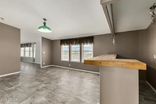 a view of a livingroom with a staircase