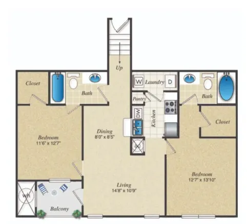 $1,231 | 12101 Dessau Road, Unit 411, Austin, TX 78754