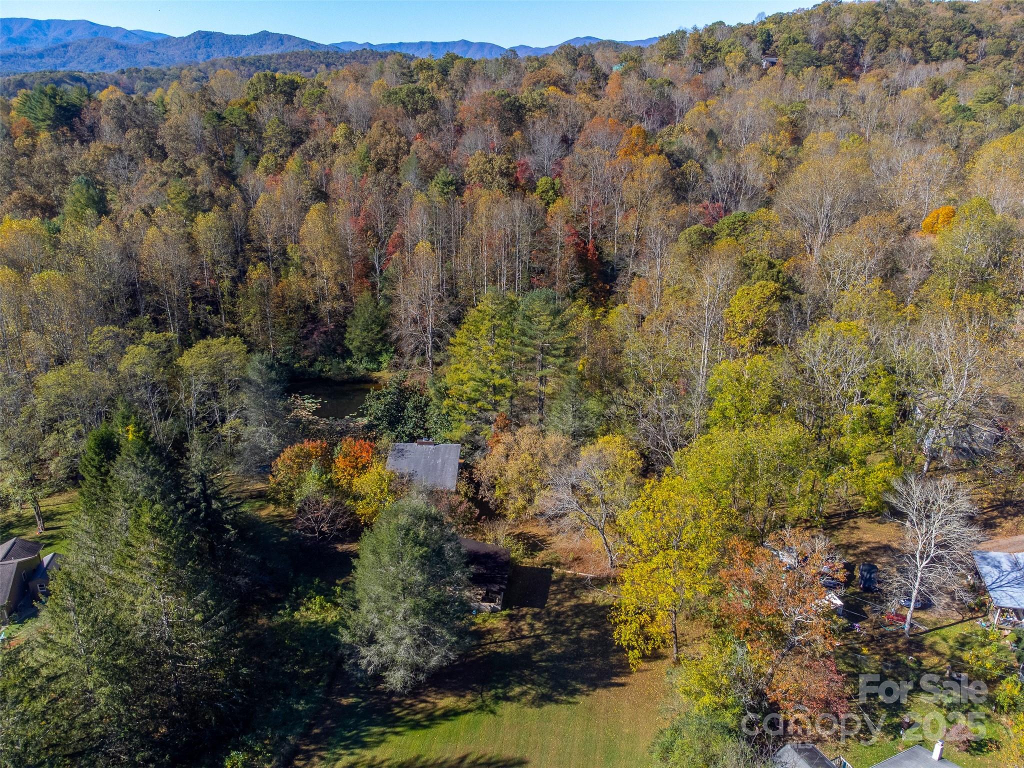 120 Trimont Trail Franklin, NC 28734 - Photo 27 of 33 a view of a houses with a lush green forest