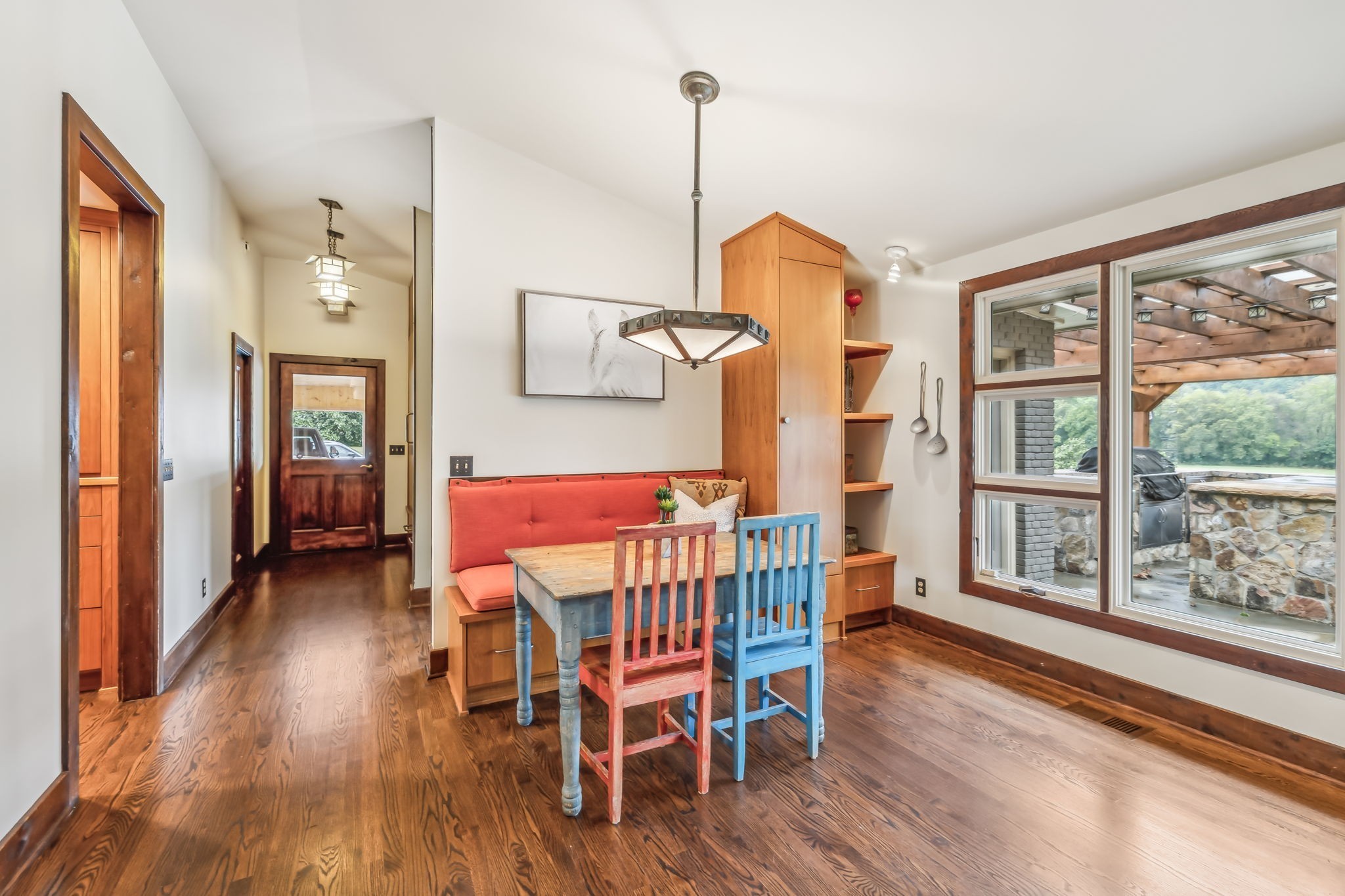 2864 Sawyer Bend Road Nashville, TN 37221 - Photo 29 of 94 a dining room with furniture window wooden floor