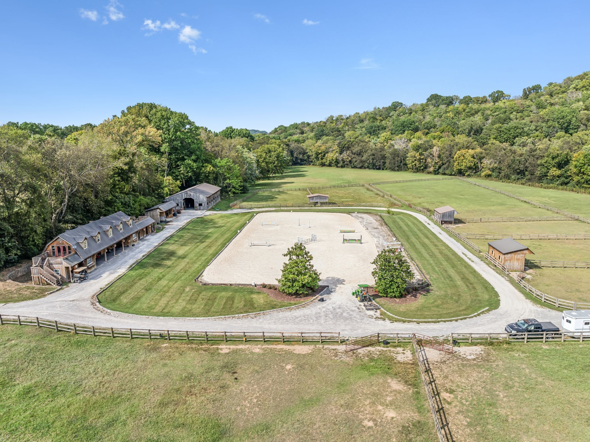2864 Sawyer Bend Road Nashville, TN 37221 - Photo 76 of 94 a view of a swimming pool with a yard and mountain in the back