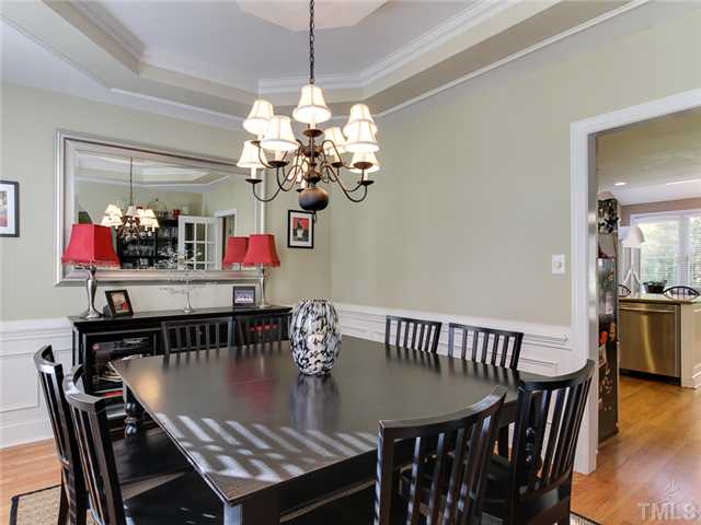408 Reedham Way Raleigh, NC 27615 - Photo 8 of 25 View of dining room leading into kitchen.