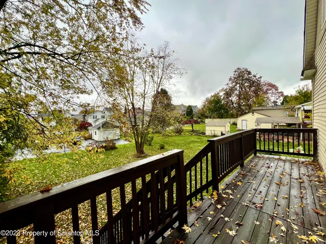 a view of city from a balcony