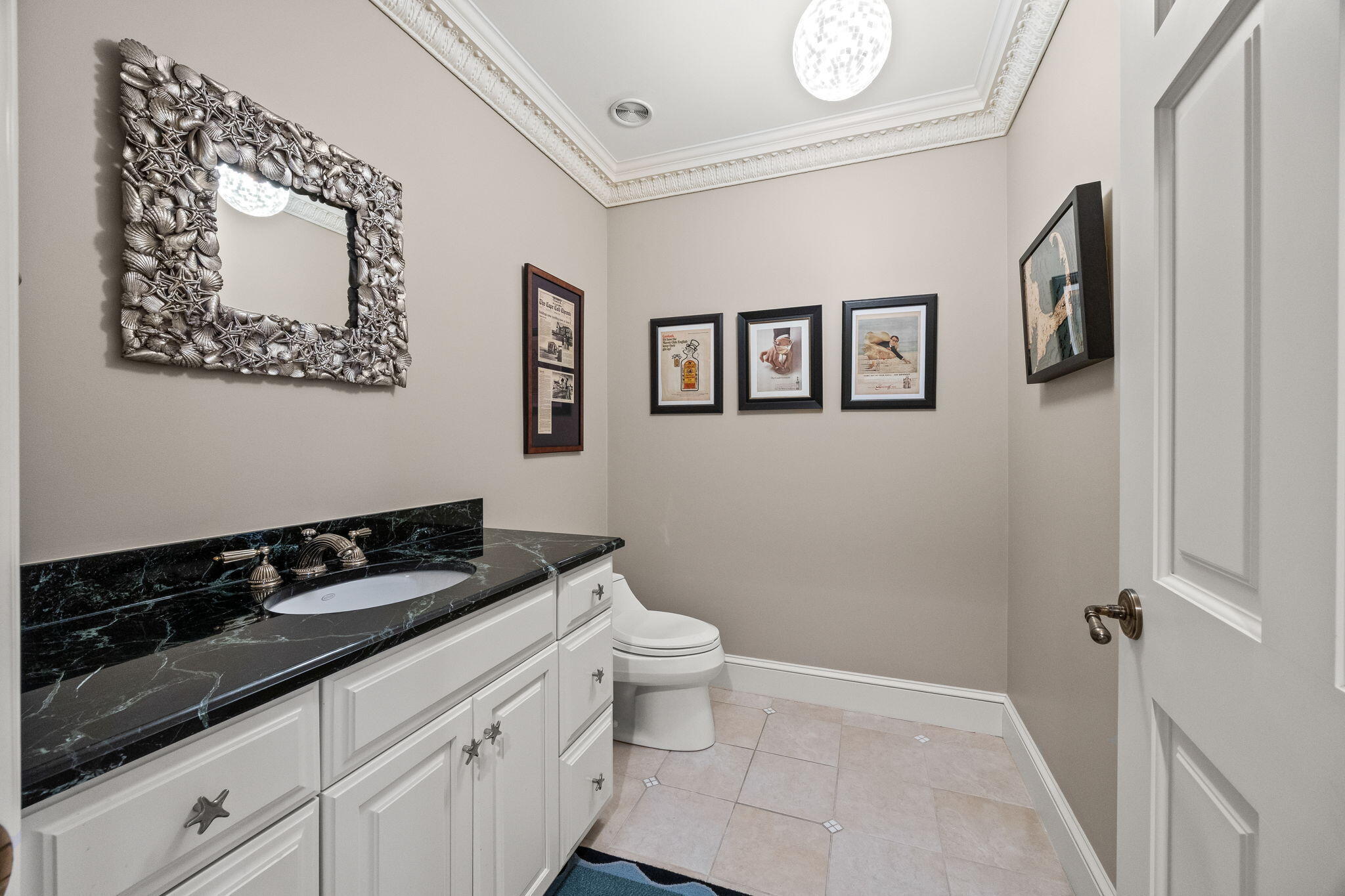 23 Snow Inn Road, Unit 8 Harwich Port, MA 02646 - Photo 69 of 100 a bathroom with a granite countertop sink mirror and toilet