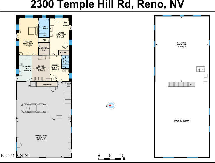 2300 Temple Hill Road, Unit B1 B2 B4 & COMMON AREA Reno, NV 89521 - Photo 50 of 50 FLOOR PLAN CORRECTED FOR MLS
