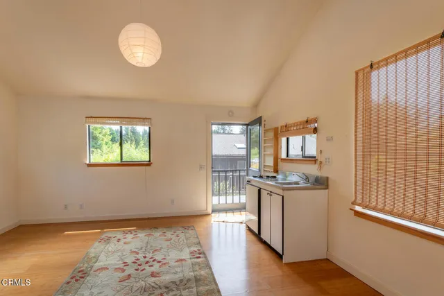 a view of wooden deck